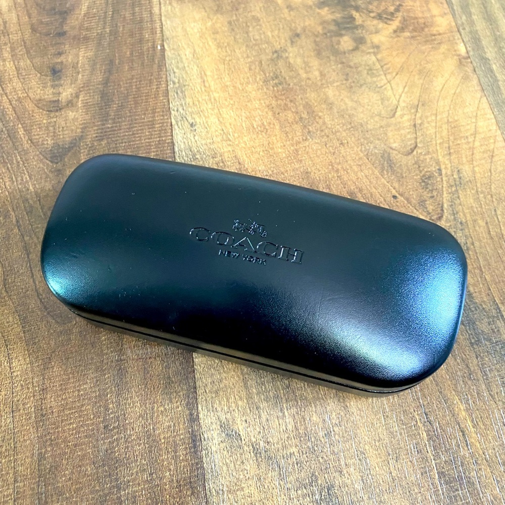 Coach Womens Hard Black Sunglasses Case with Black Velvet interior